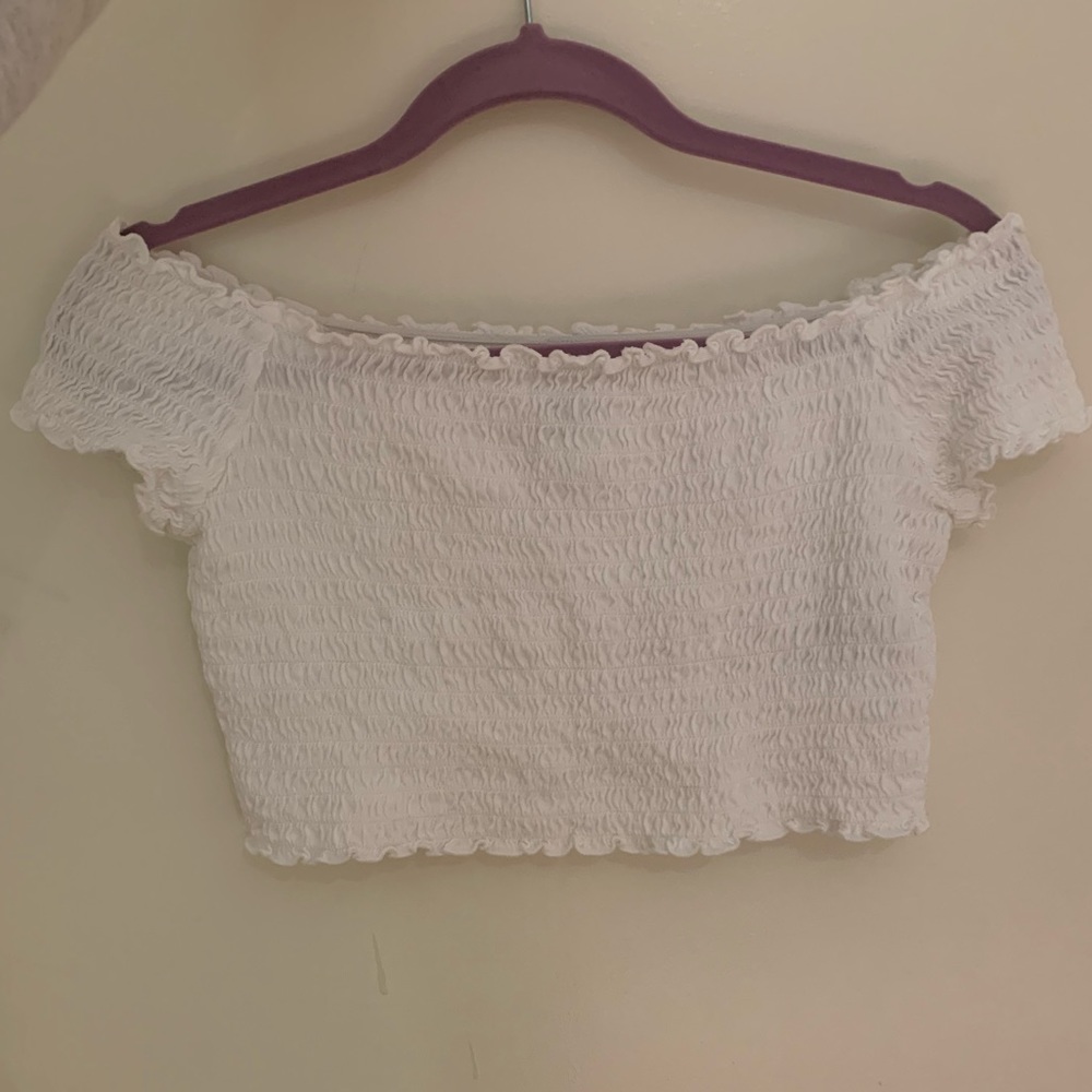 off the shoulder crop top